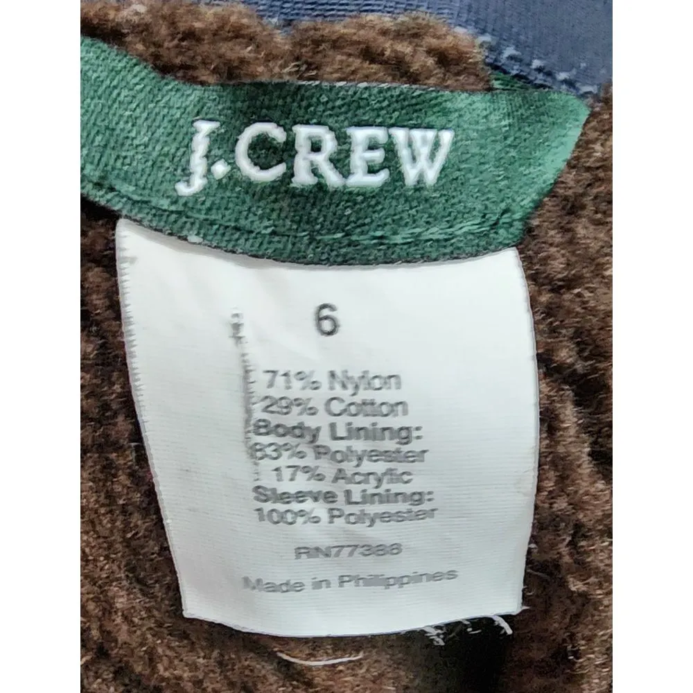 J.Crew Women's Hooded Utility Jacket Black Zip-Up Outerwear Size 6‎ - Image 4