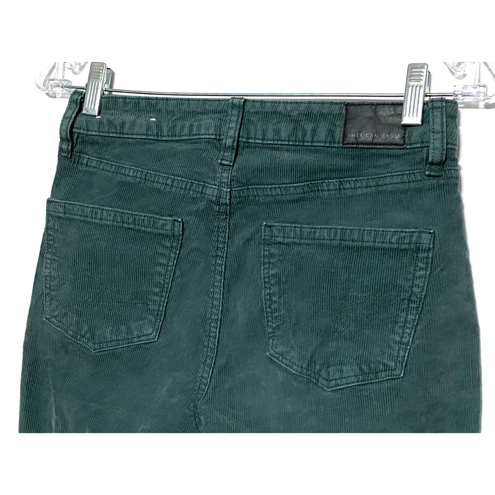 American Eagle Mom Straight Jeans Corduroy Womens 0 Classic Boho Hippie Autumn - Image 6