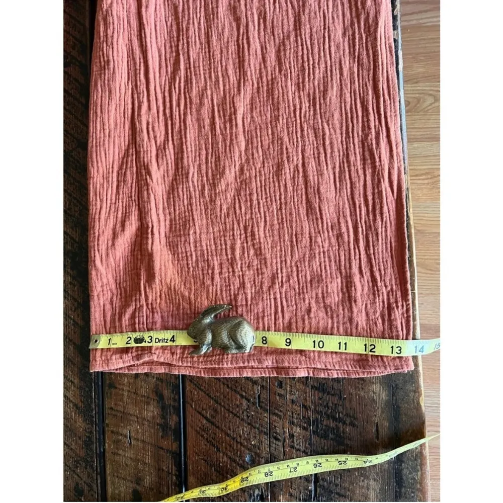 Young fabulous & broke palazzo wide leg rust tie front pants boho size small - Image 8