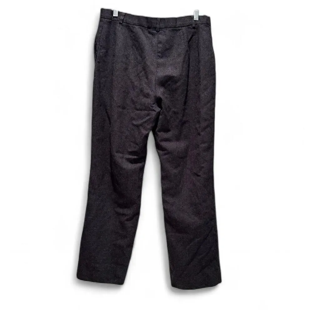 Pendleton Vintage 100% Wool Dark Gray Trouser Pants Size 10 Petite - Image 3