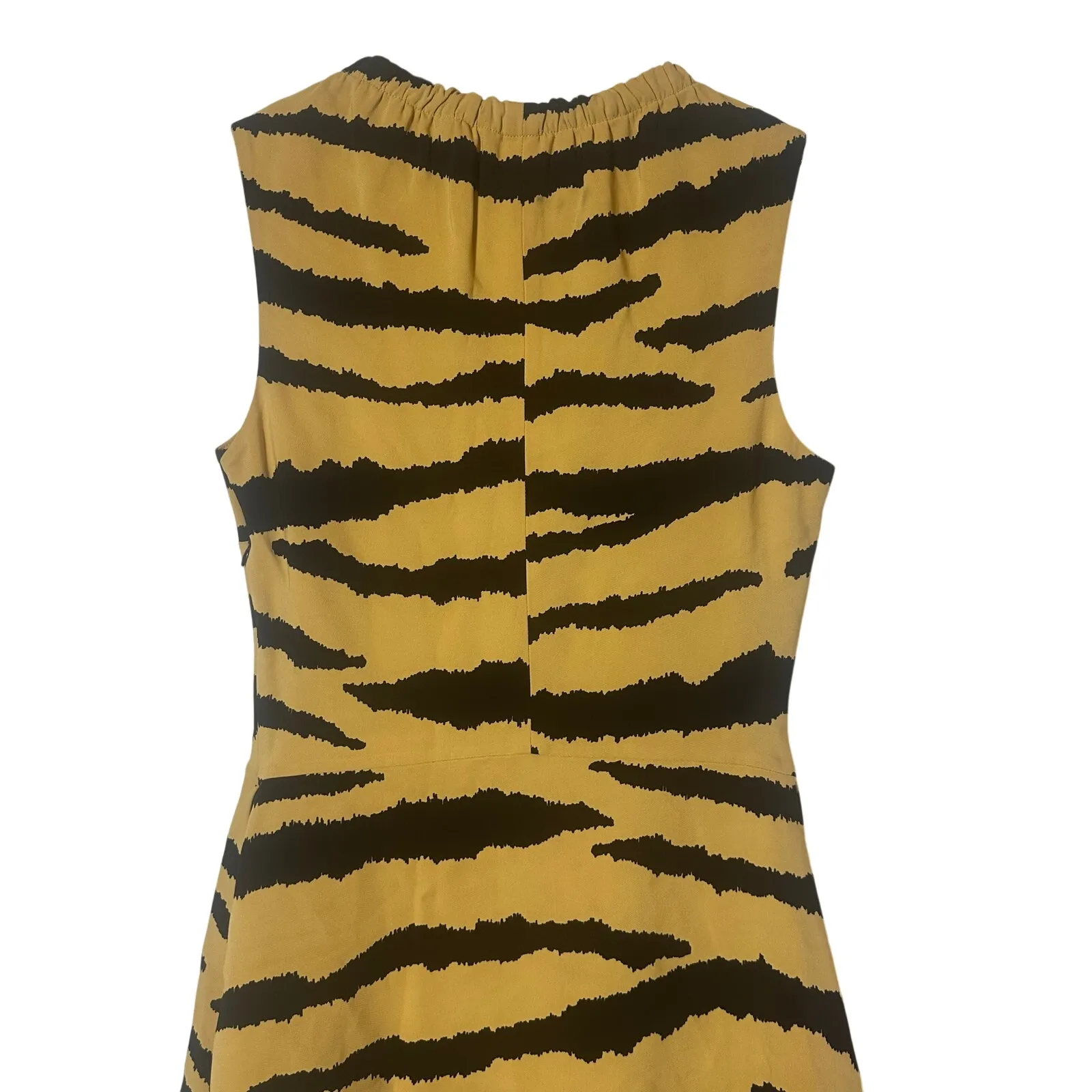 Proenza Schouler Tiger Print Tiered Crepe Dress - Image 6