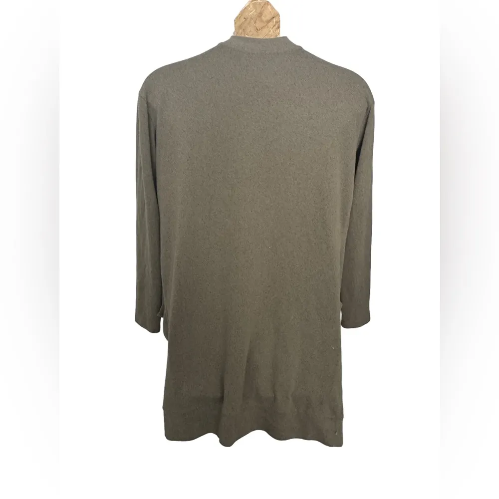 Tickled Teal Women’s Olive Comfy Cardigan - Image 4