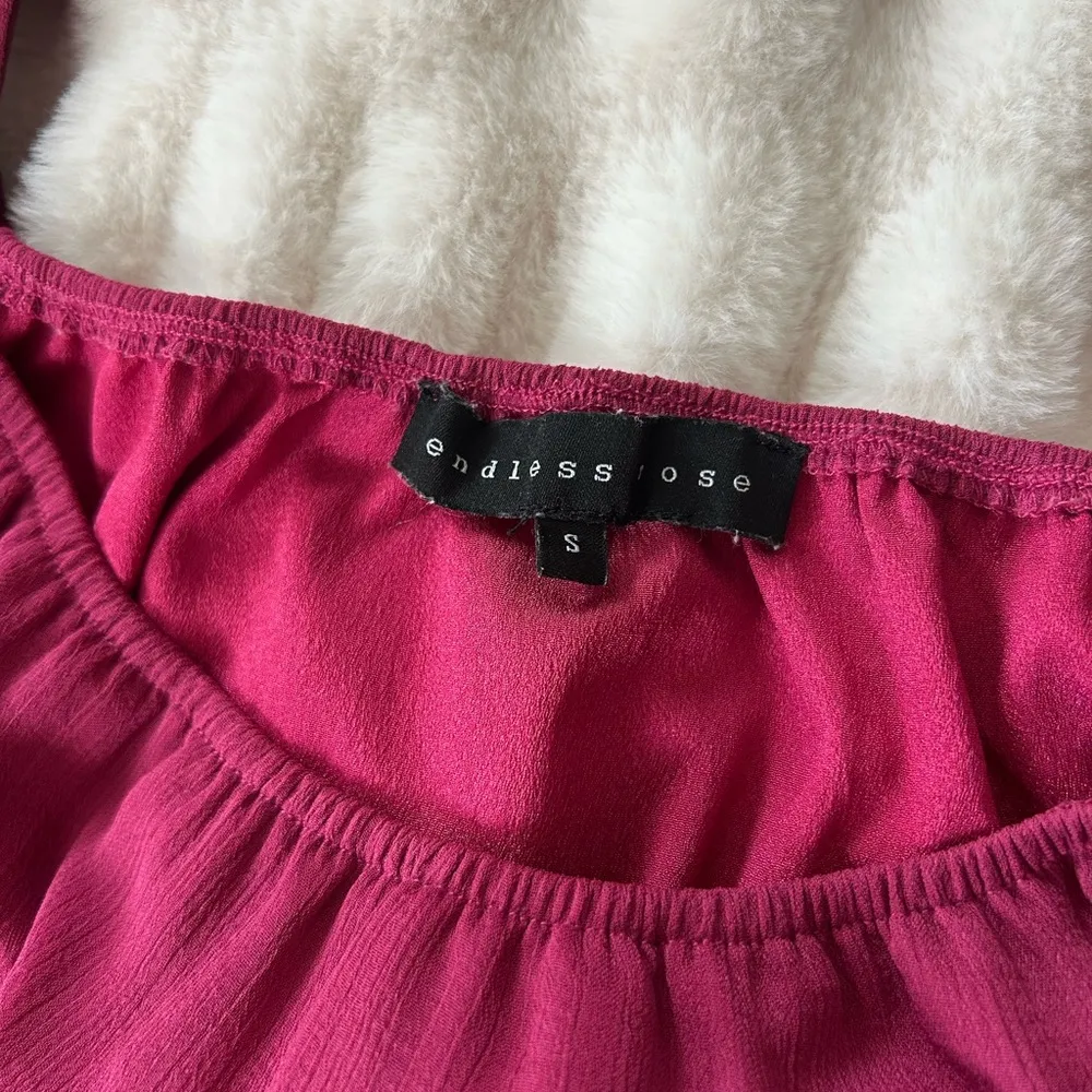 Endless Rose  Magenta Ruffle Romper - Image 3