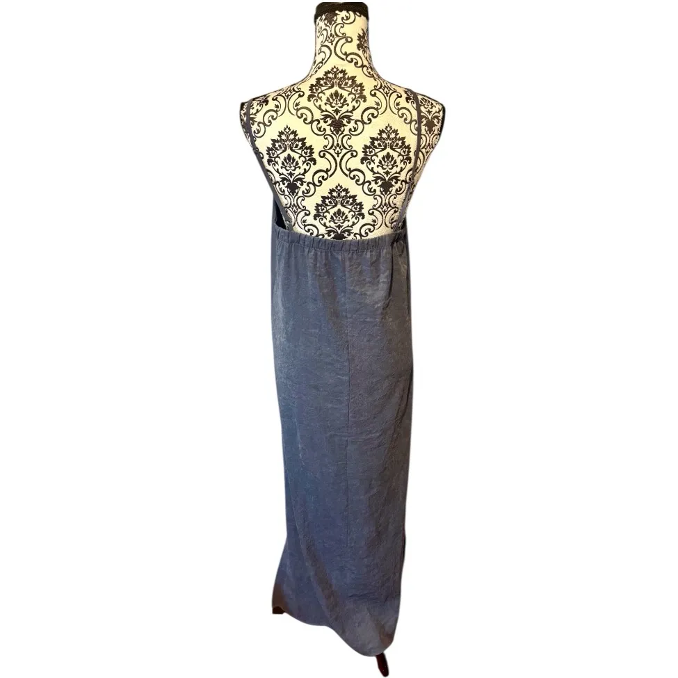 GLAM APPAREL Blue Sling Maxi Dress - Image 2
