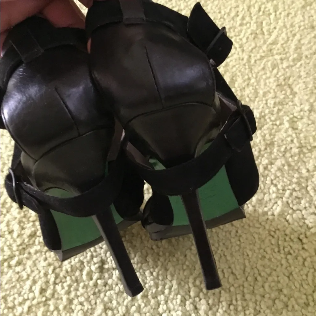 Modern sexy great brand leather sandals ❤️‍🔥❤️‍🔥 Black Size 9 - Image 3