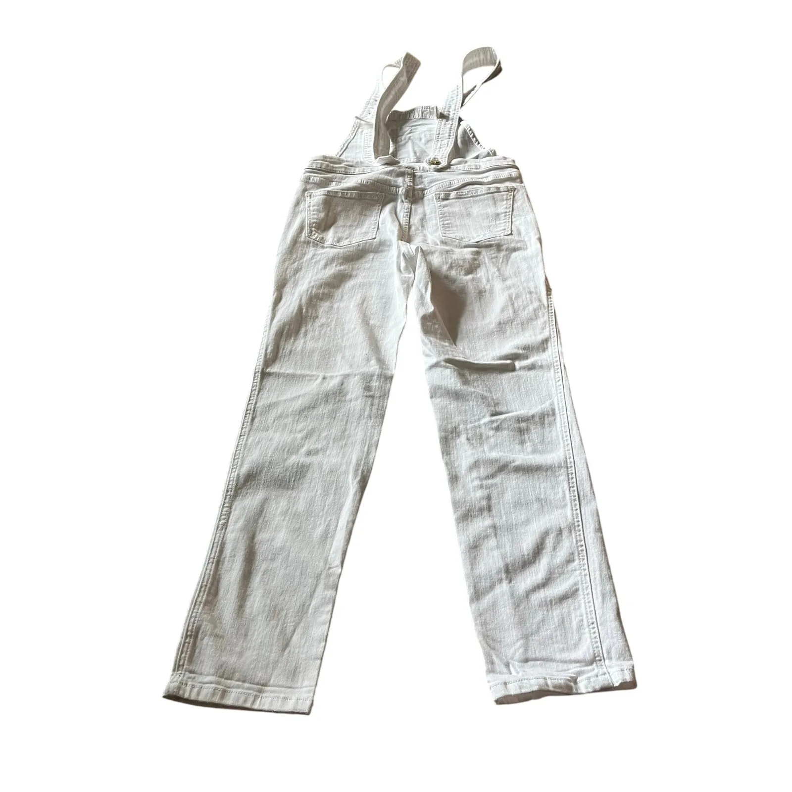 Pilcro & The Letterpress Overalls Women's 25 Off White Denim‎ Anthropologie Farm - Image 4