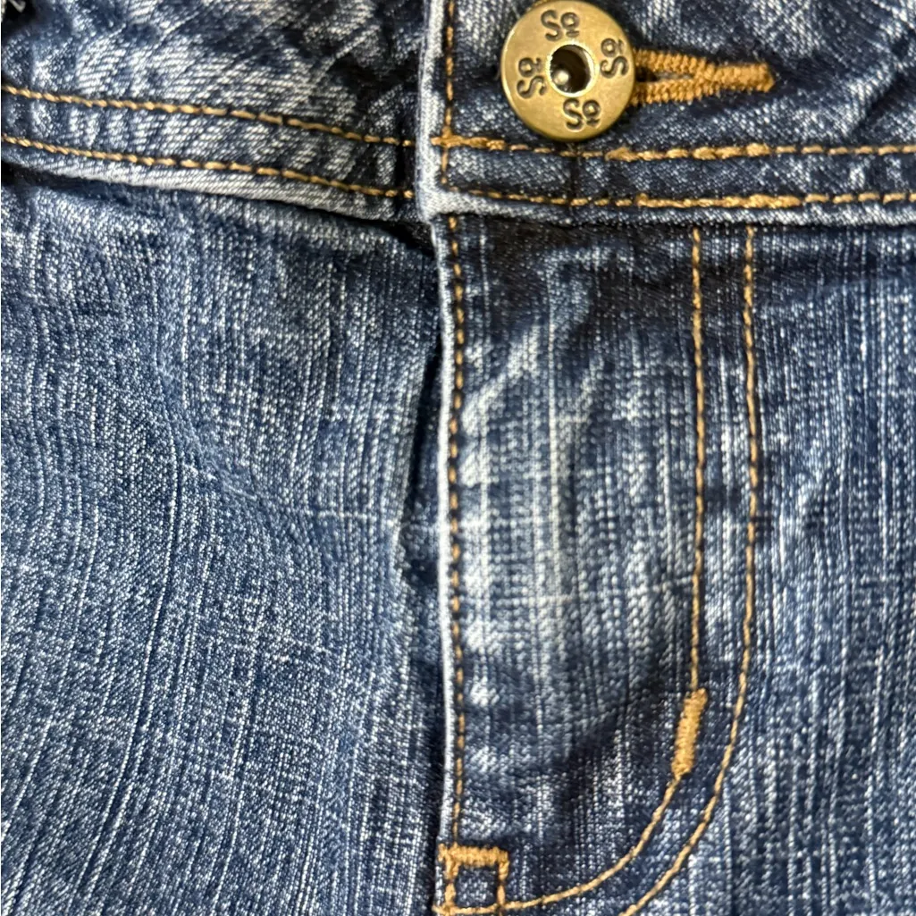 Vintage SO Y2K Low Rise Flare Jeans- Size:9 - Image 5