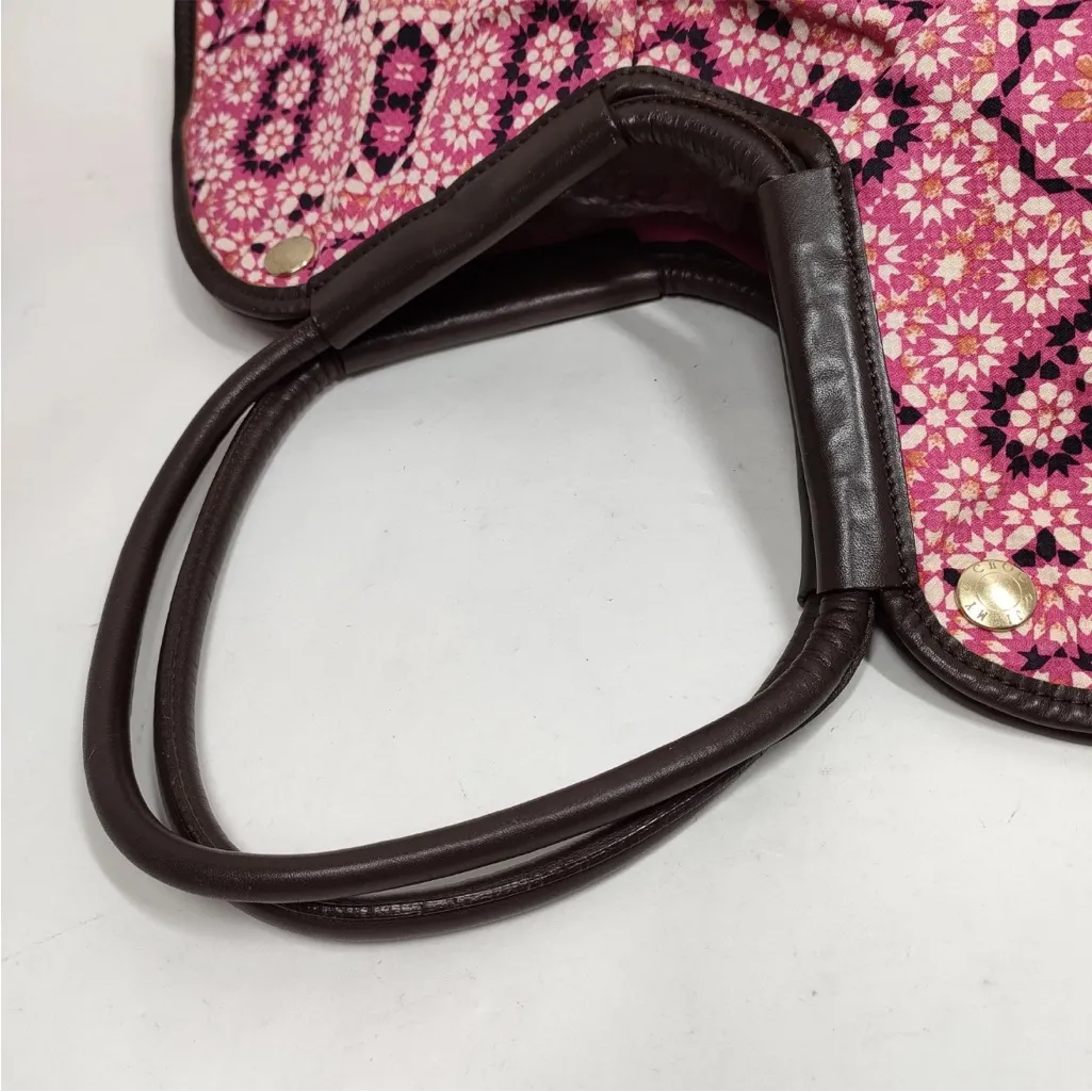 Jimmy Choo  Pink Patterned Handbag EUC - Image 4