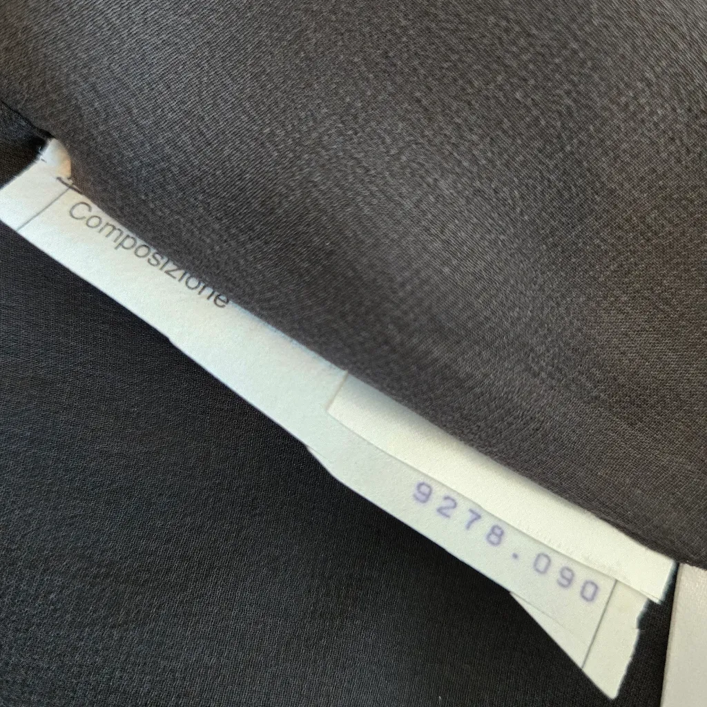 Giorgio Armani Black Front Cross Over Sleeveless Silk Dress Size 44 Italy Large - Image 9