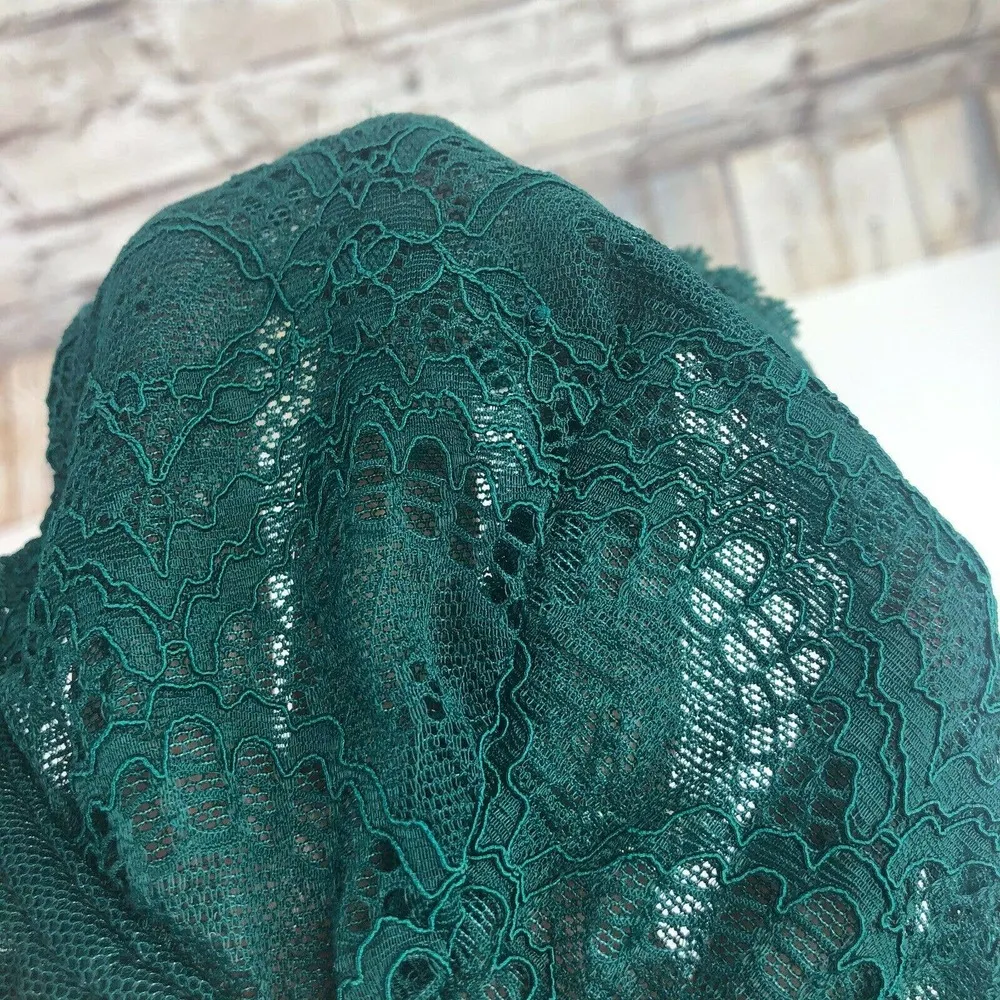 NEW Free People Lace Triangle Underwire Bra Emerald 32D Style F38O877 - Image 5