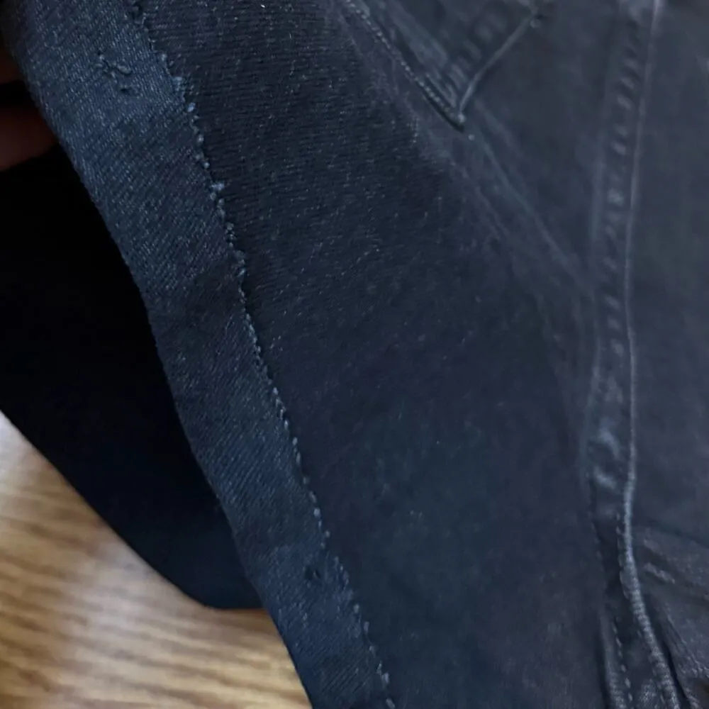 Wild Fable Women 00 Black High Rise Rolled Cuff Denim
Jean Shorts Distressed New - Image 7