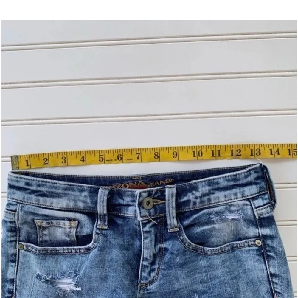 Arizona Blue Denim Distressed Women Shorts - Image 4