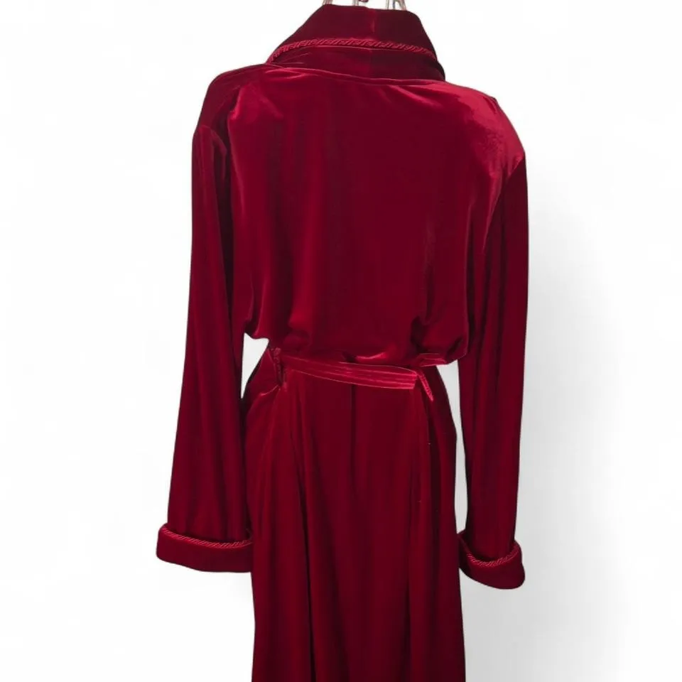 Vintage Burgundy Velvet / Velour Garment — Union Made in Canada (c. 1970s–80s) - Image 4