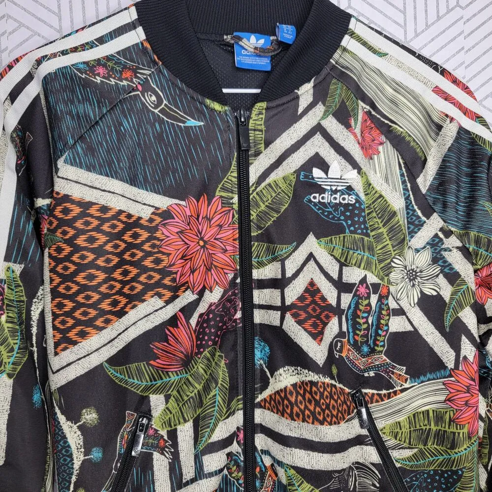 Adidas Xilofloresta Jacket Superstar Farm Tropical Jungle Sz Small - Image 5