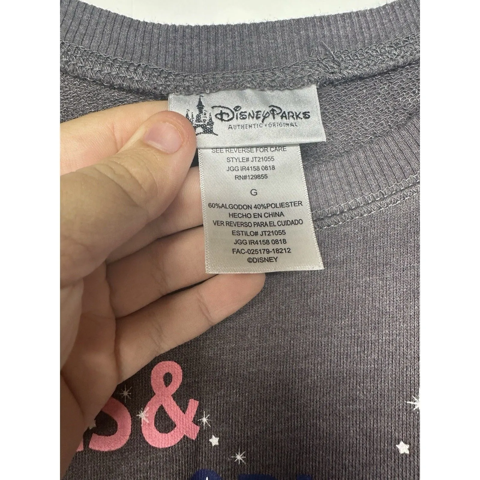 Disney Cinderella Sweatshirt Women’s Large Fairy Godmother Bibbidi Bobbidi Boo - Image 7