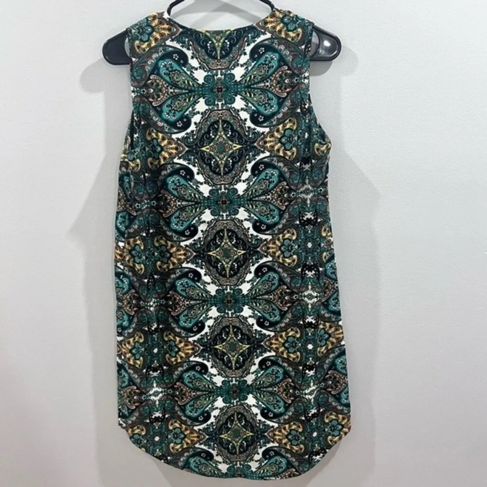 paisley print shift dress size medium - Image 4
