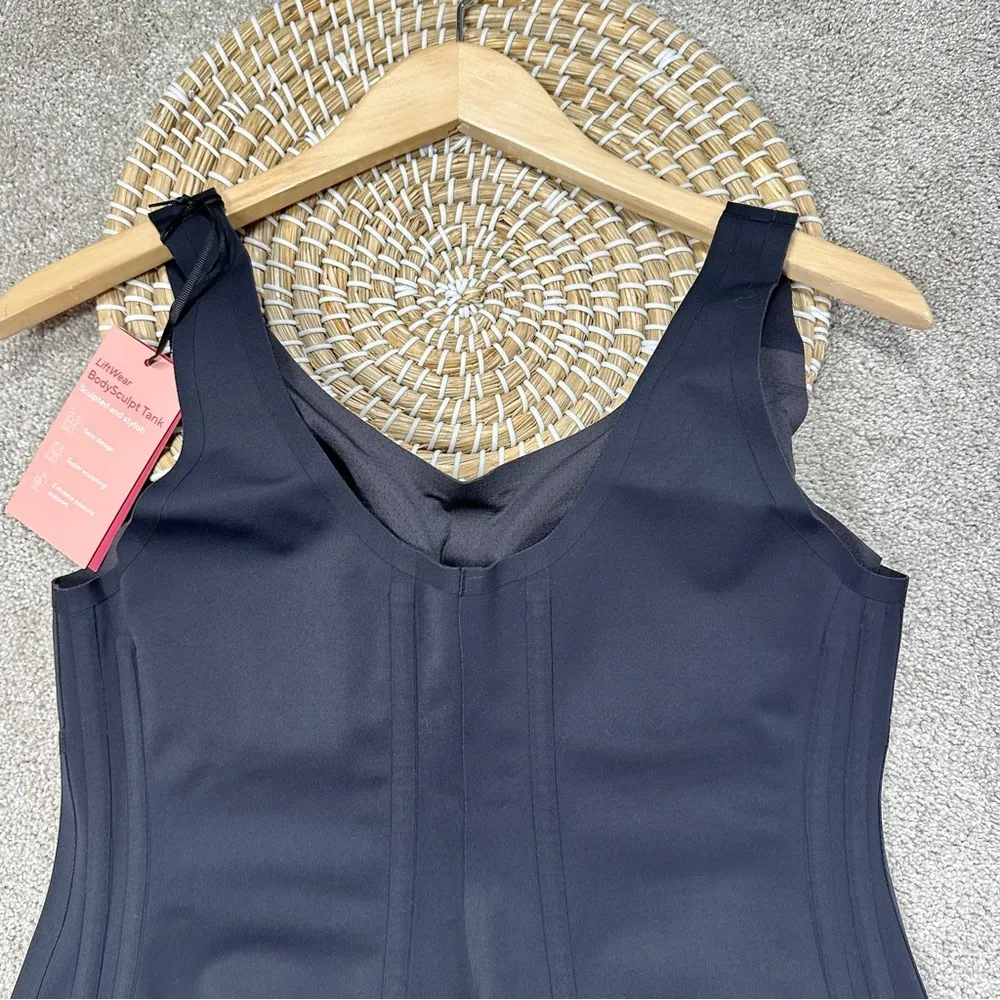 NWT Honeylove Women’s Liftwear BodySculpt Tank Underwire Free in Vamp Black 1X - Image 6