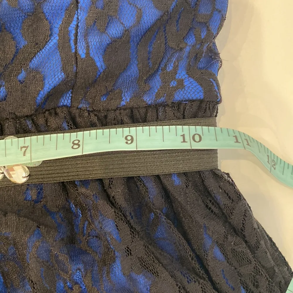 BCX Dress Prom Dress Strapless Lace Lined Jewels Zipper Sz 1 Juniors Stretchy - Image 14