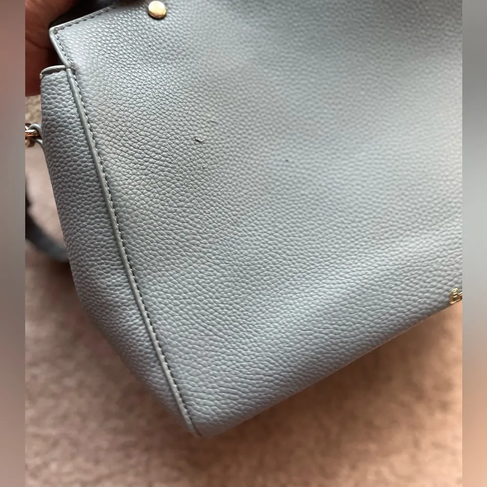 Light Blue Bow Top Handle Shoulder Bag | Cute Coquette Soft Girl Purse - Image 5