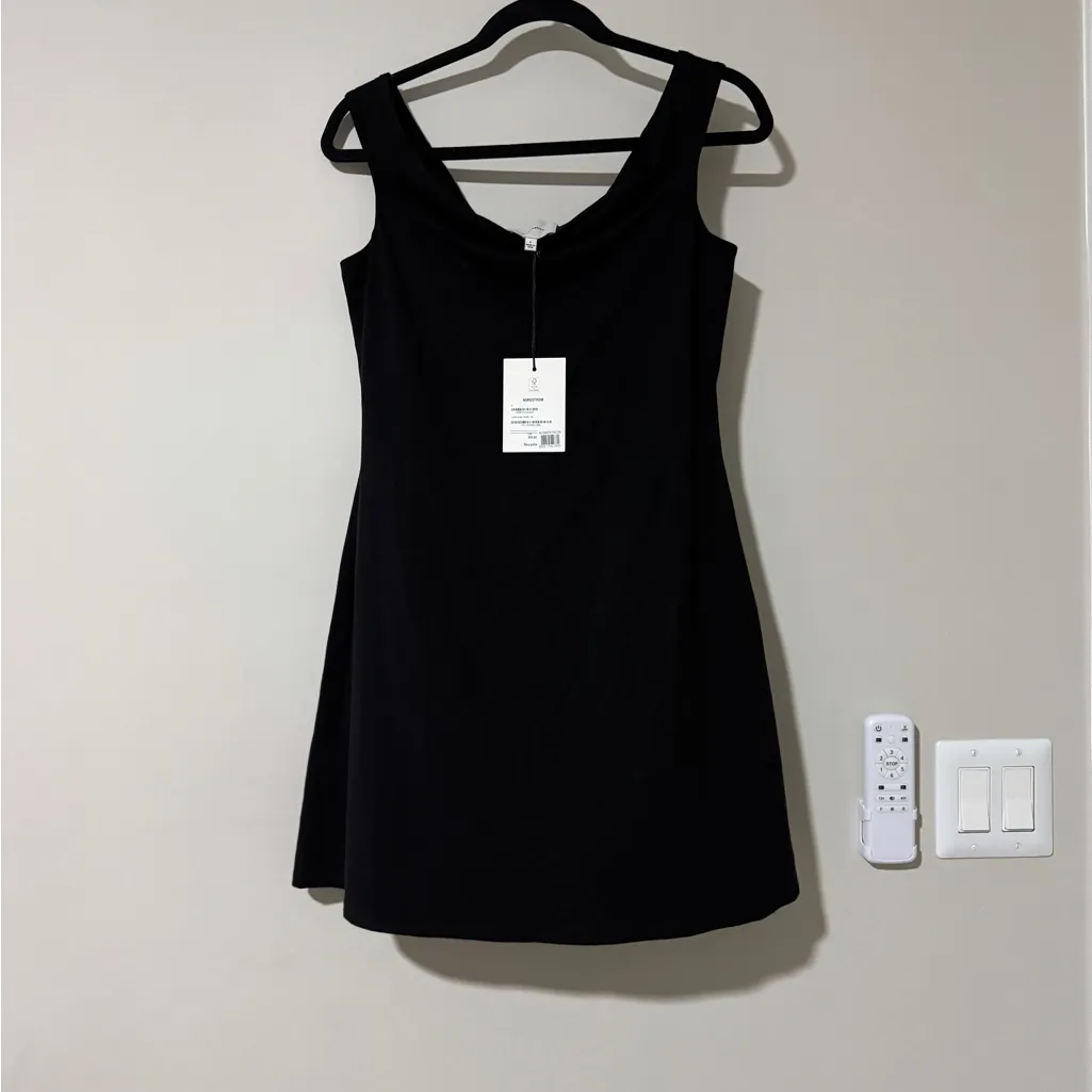 Reformation Lia Knit Dress Off the Shoulder Size L NWT - Image 3