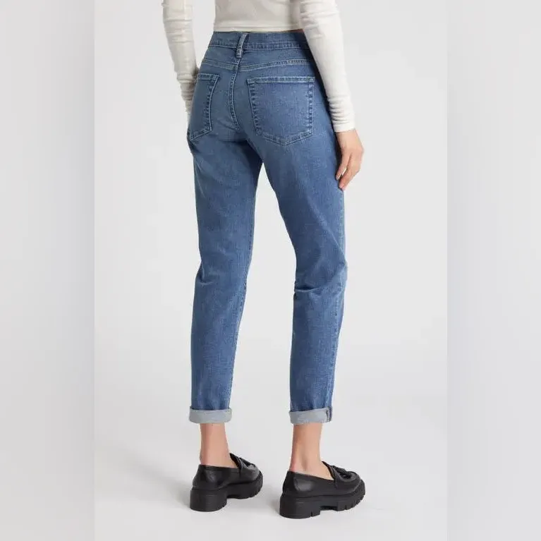 Frame Le Garçon Blue Lucerne Slim Boyfriend Ankle Jeans Clean Minimalist Sz 29 - Image 2