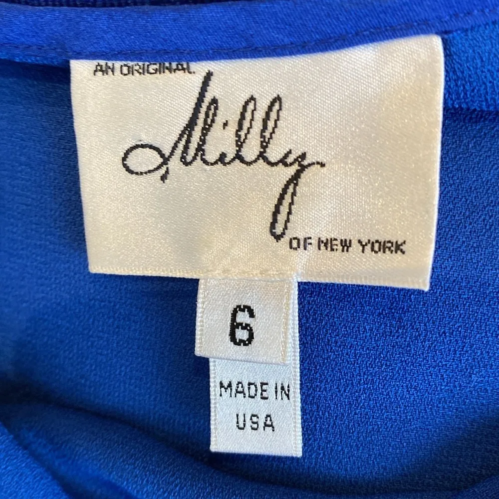 Milly royal blue lace short sleeve cropped top 6 - Image 2