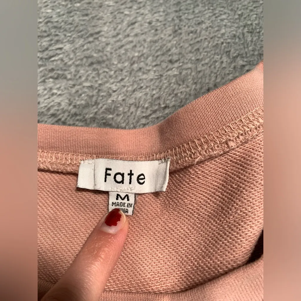 Fate Colorful Patchwork Sweatshirt medium Pink - Image 4