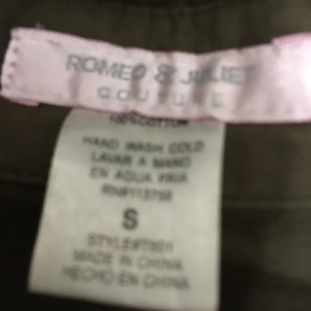 Romeo & Juliet Army green stretch button up Birds - Image 6