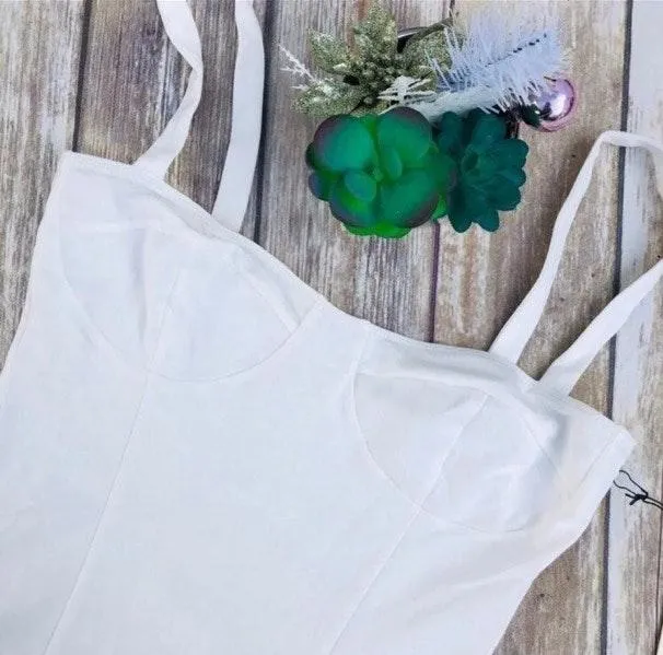 REVOLVE IVORY WHITE TANK TOP BODYSUIT - Image 6