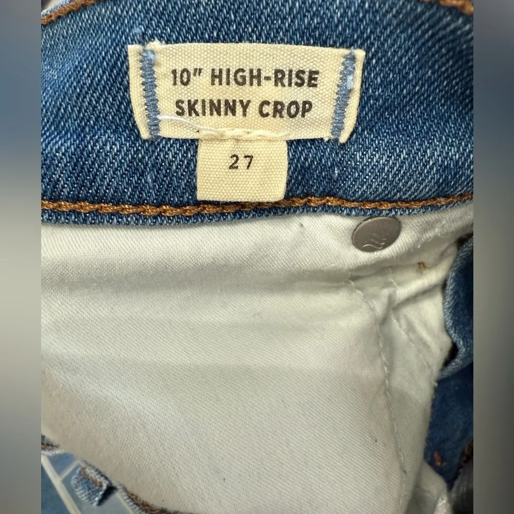 NWT Madewell 10" High-Rise Skinny Crop Jeans in Sheffield Wash, size 27 - Image 7