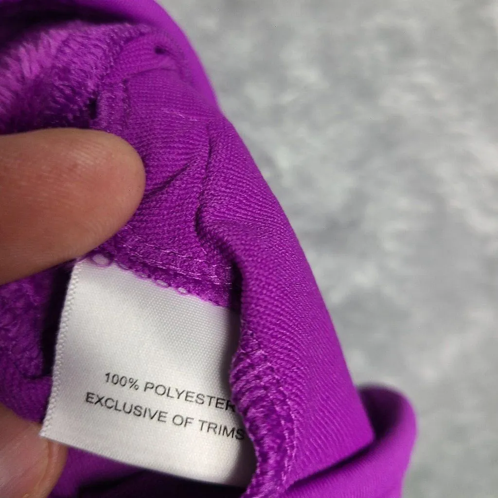 Peter Millar Warmth Women's Size Small Performance Purple Fleece Vest MSRP 139 - Image 5