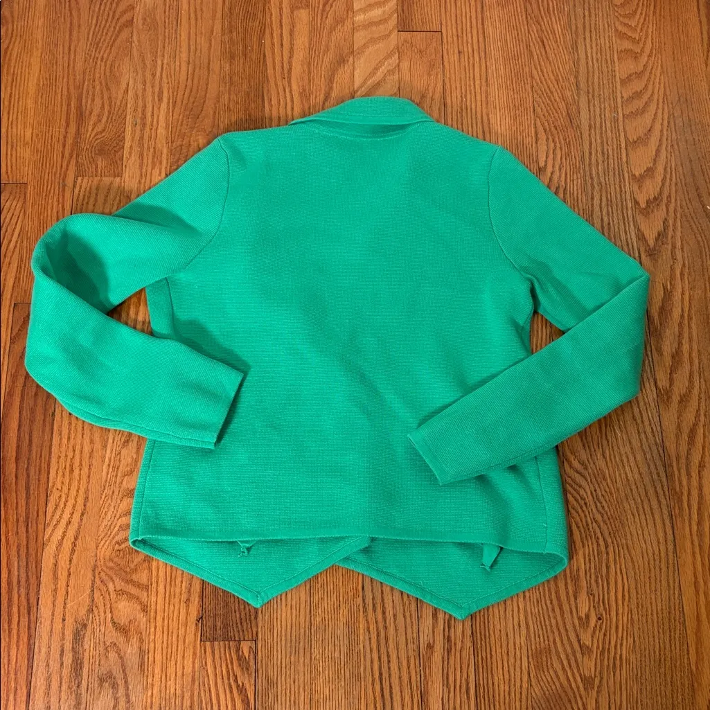 Loft‎ Sweater Blazer Jacket Green size Small business casual - Image 3