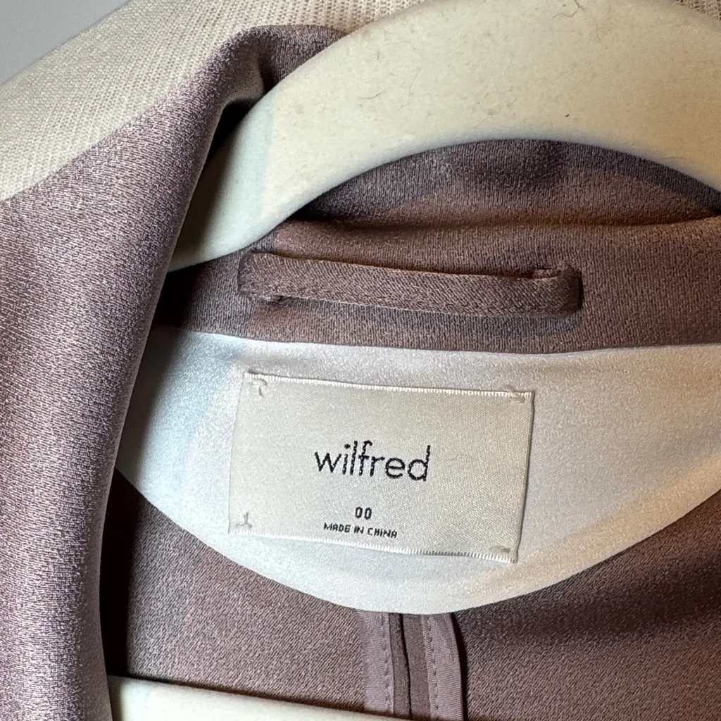 Wilfred aritzia Dusty tan Blazer Brown Size 00 - Image 2
