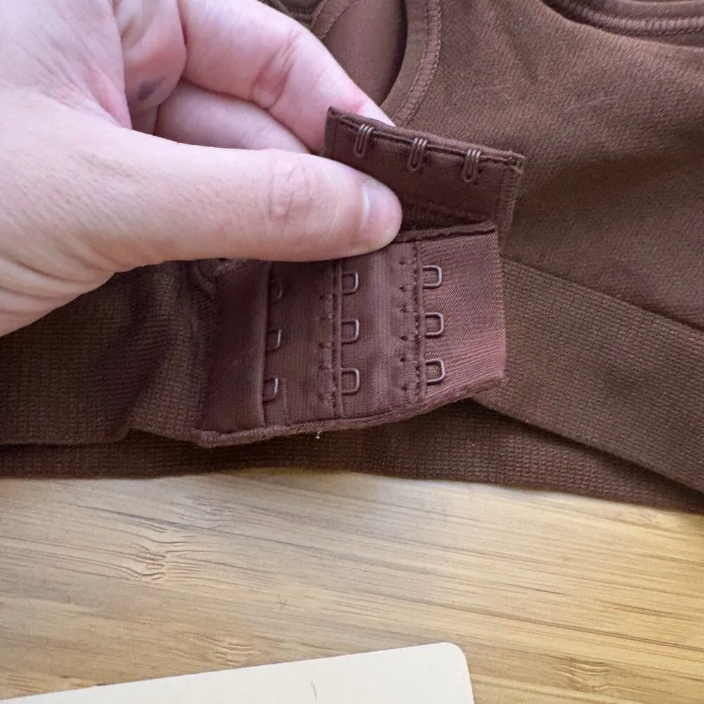 Shapermint Truekind Small Brown Daily Comfort Wireless Shaper Bra 10022 Extender - Image 6