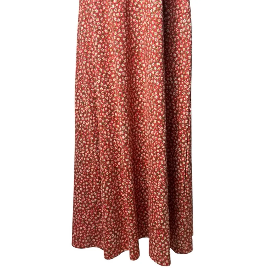 Free People Lorelai Dress Floral Tie Back Midi Sleeveless Fairy Cottagecore L - Image 5