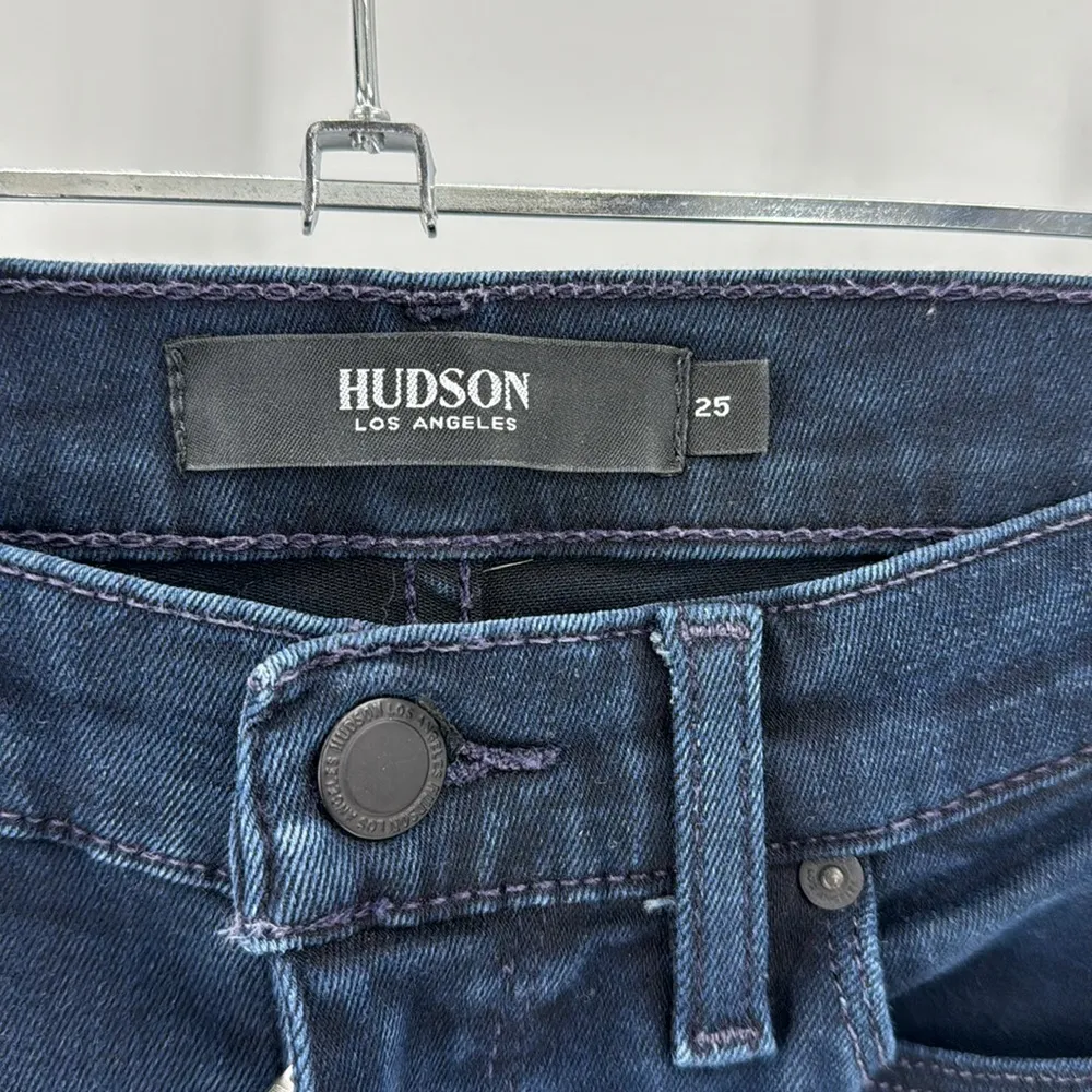 Hudson Super skinny Barbra dark wash flattering lots of stretch sexy versatile - Image 3