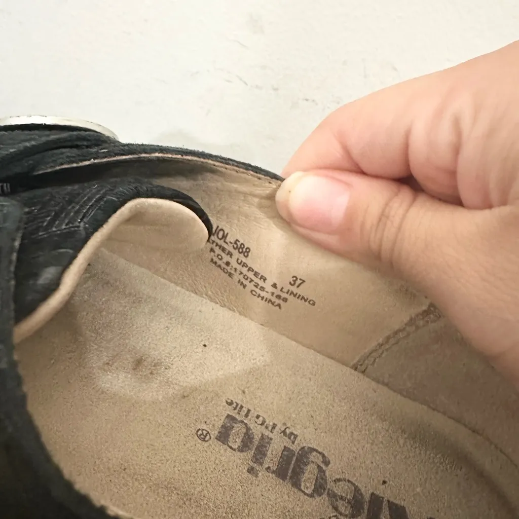 Alegria Women's Joleen Leather Slip-On Shoes Interlock Black EUR 37/US 7-7.5 - Image 4