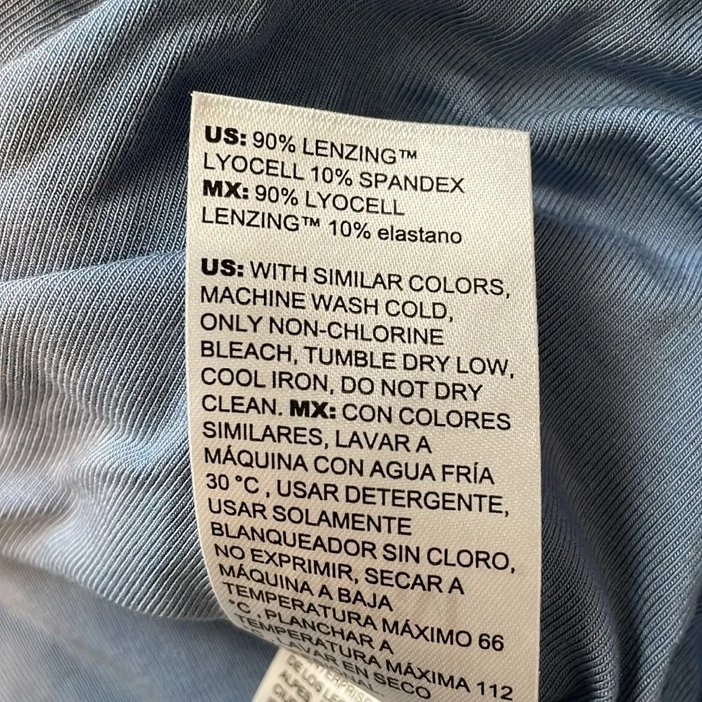 WHBM White House Black Market blue knit top sz L - Image 4