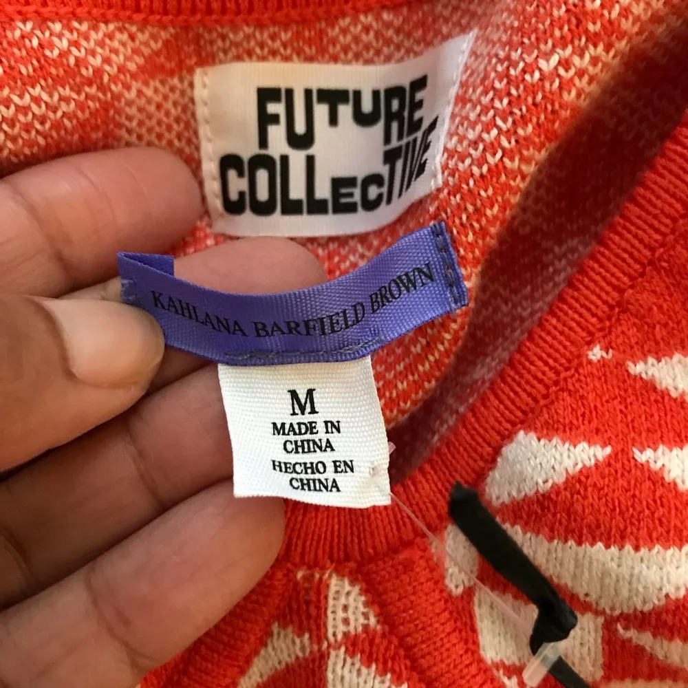 Future Collective Kit Crop Top Orange NWT Size M - Image 3
