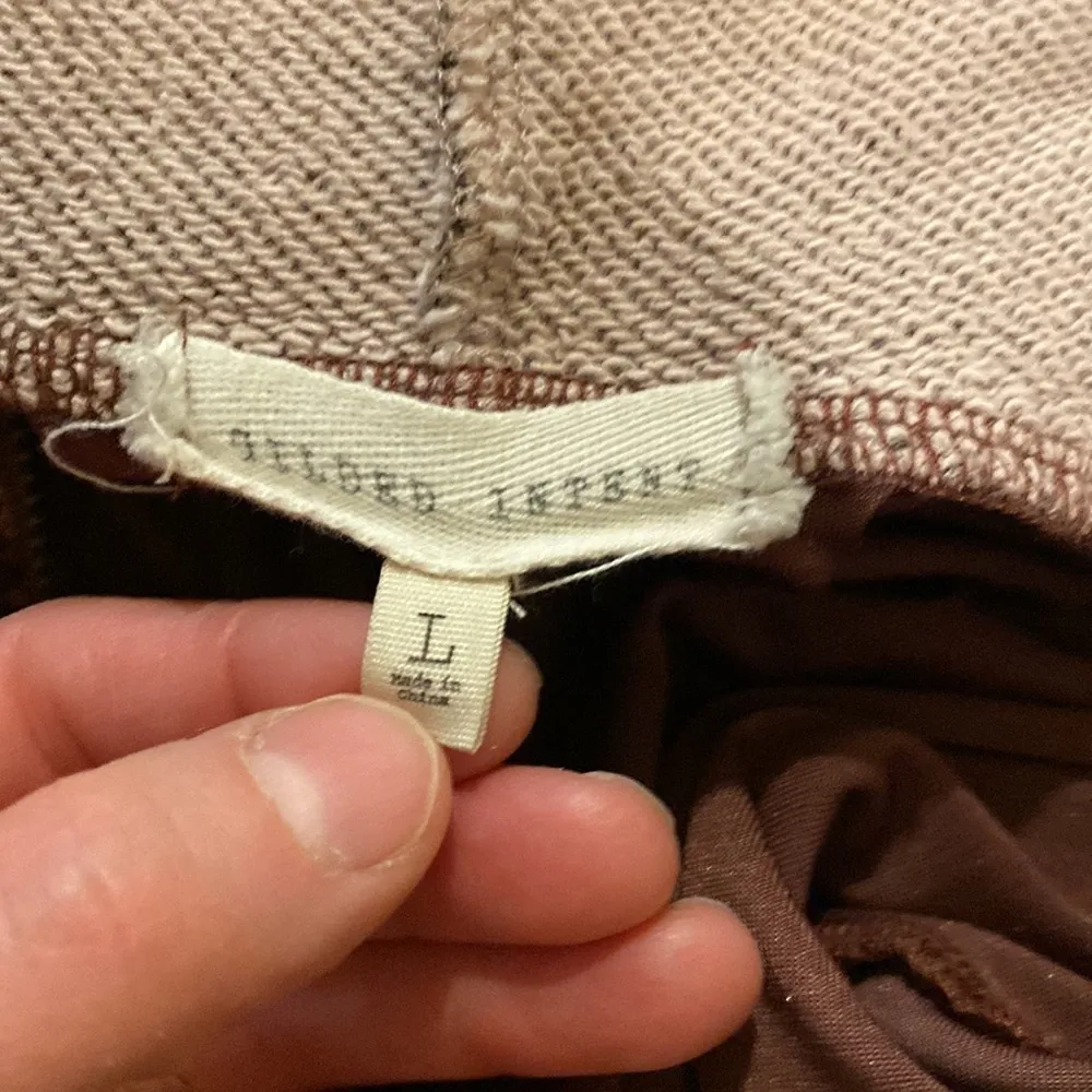 Gilded Intent Maroon Crushed Velvet/Velour Hoodie Half Zip EUC Sz Lg Polyester - Image 6