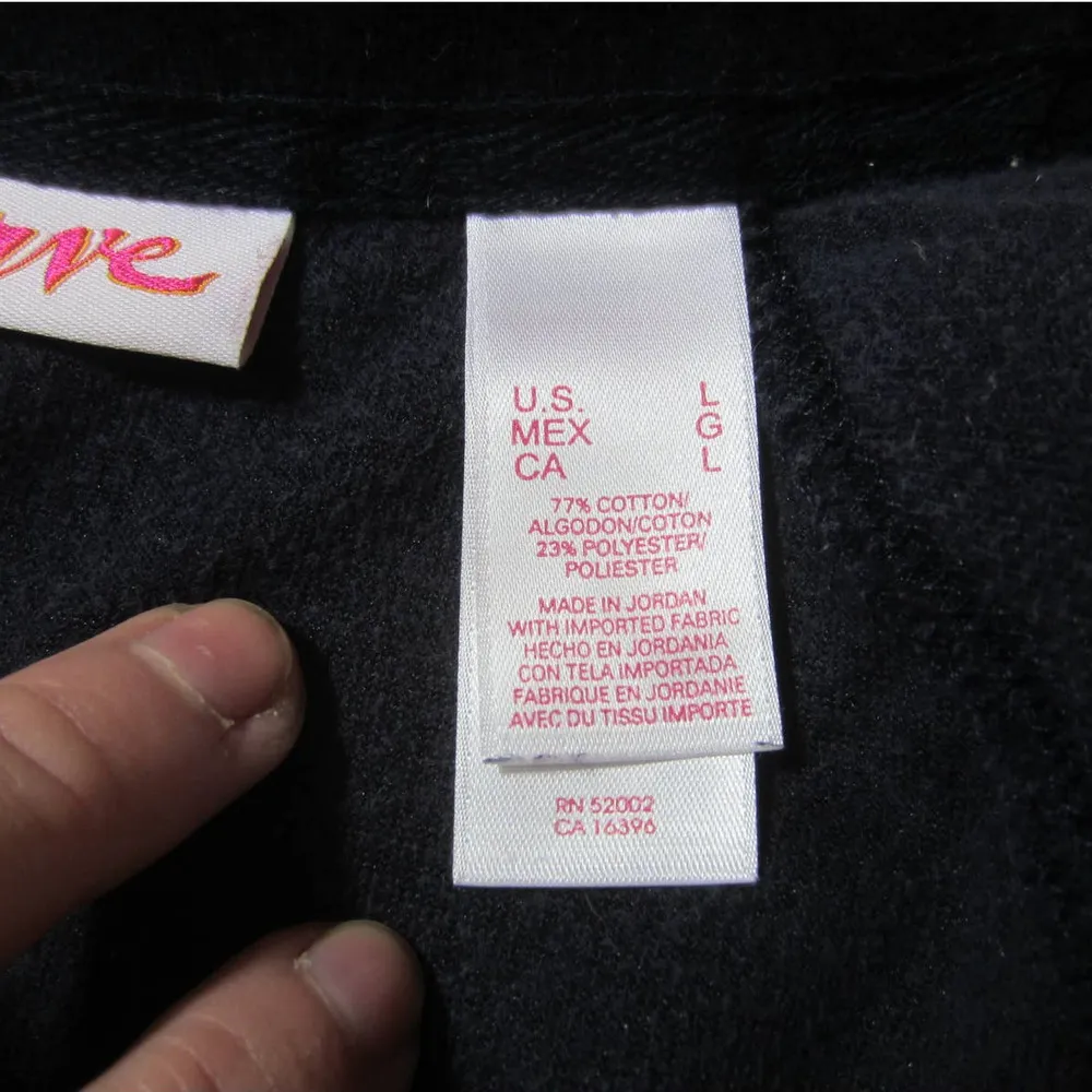 CURVE Blue Full Zip Up Hoodie Cropped Hooded Sweatshirt Womens Size L Size L - Image 4