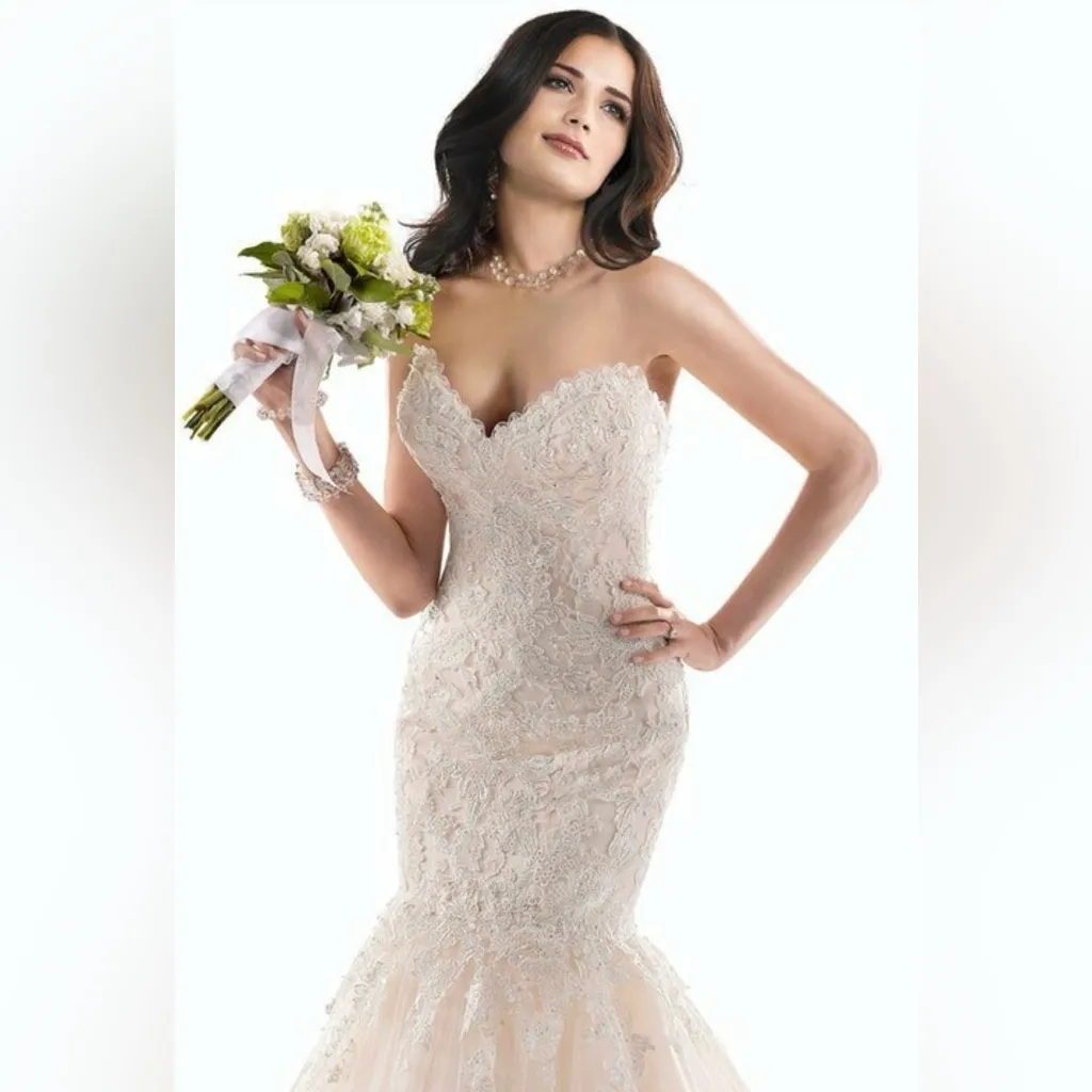 Maggie Sottero Ivory Bridal Gown White Size undefined - Image 3