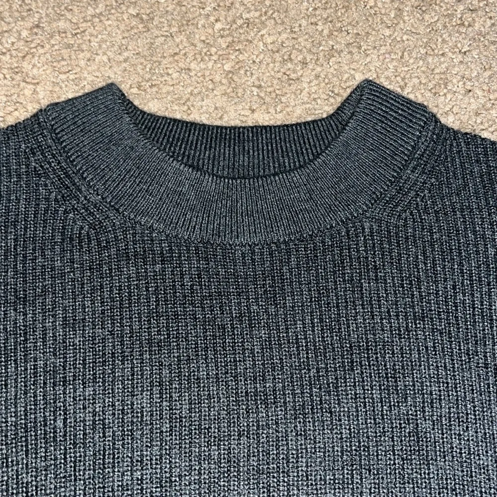 Lululemon Merino Wool-Blend Ribbed Crewneck Sweater Heathered Black 2 - Image 7
