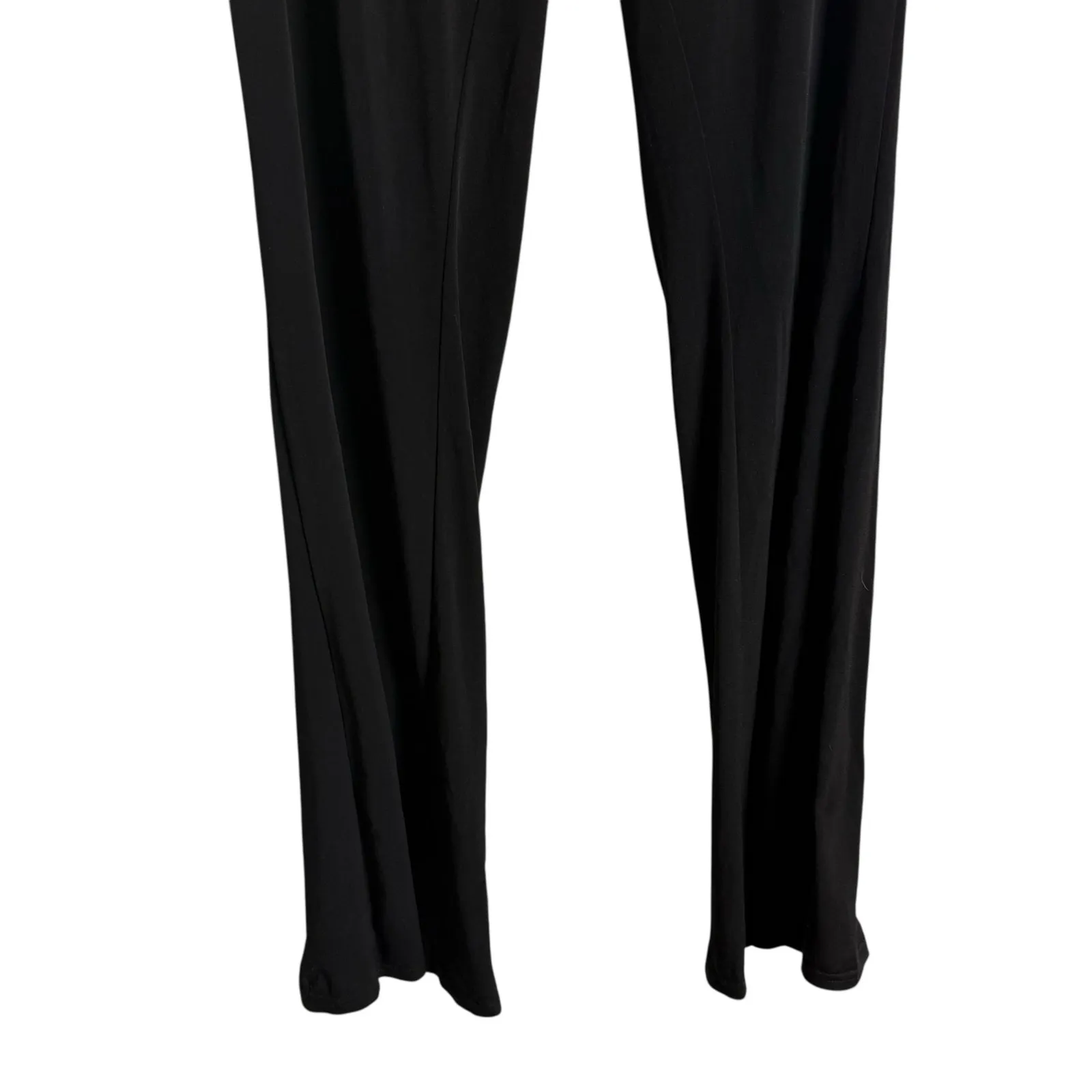 I.AM.GIA Black Ruched Waist High Rise Flare Straight Leg Legging Pants Size XL - Image 3