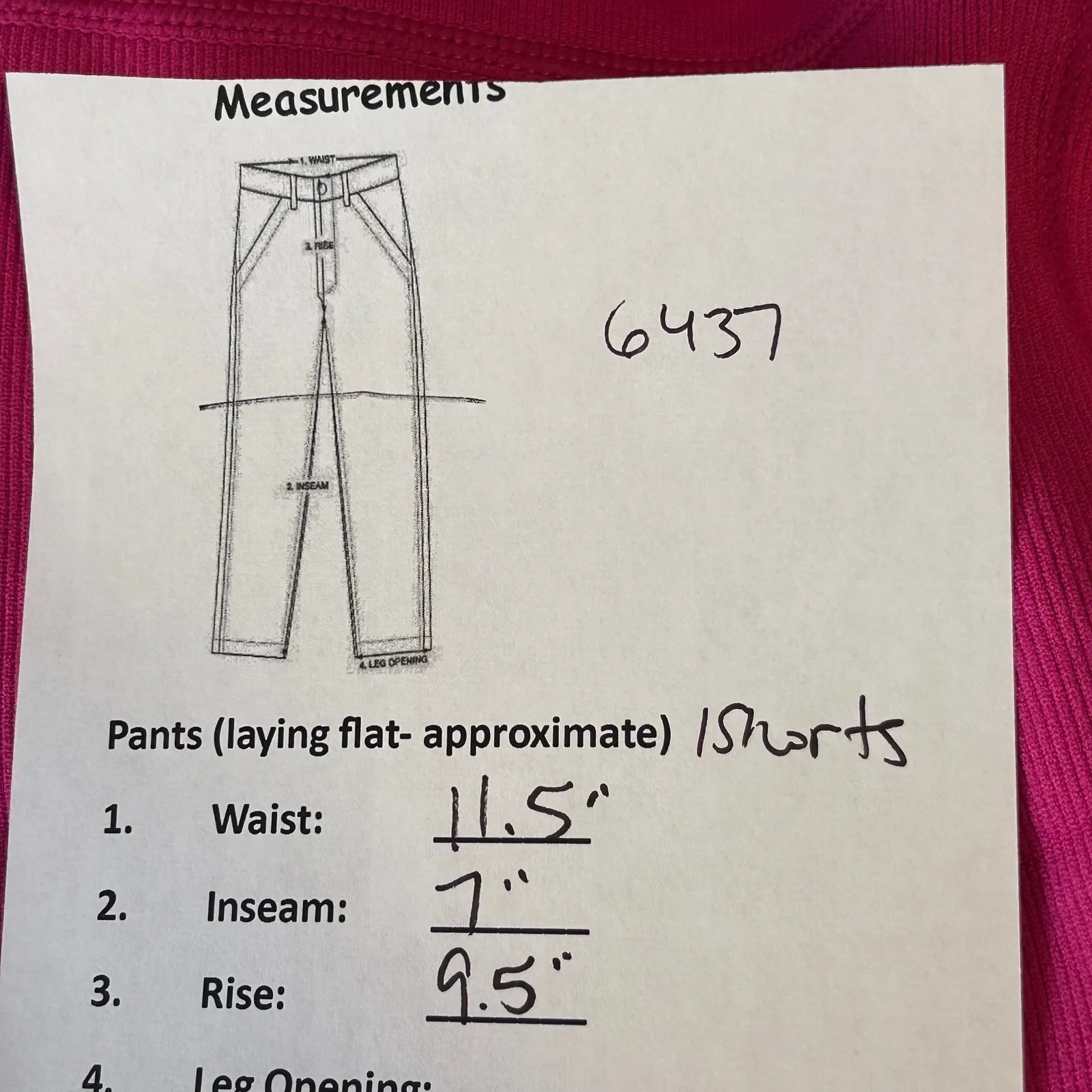 Calvin Klein Performance Ribbed High Waisted Bike Shorts Hot Pink XS - Image 6