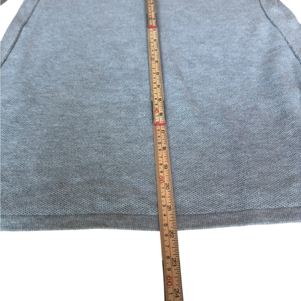 J Jill Gray Silk Wool Blend Oversized V Neck Tunic Sweater Women’s M in EUC Size M - Image 9