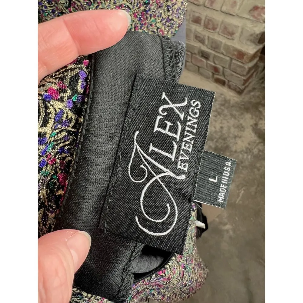 Alex tank top and jacket formal party purple teal sparkle - Image 14