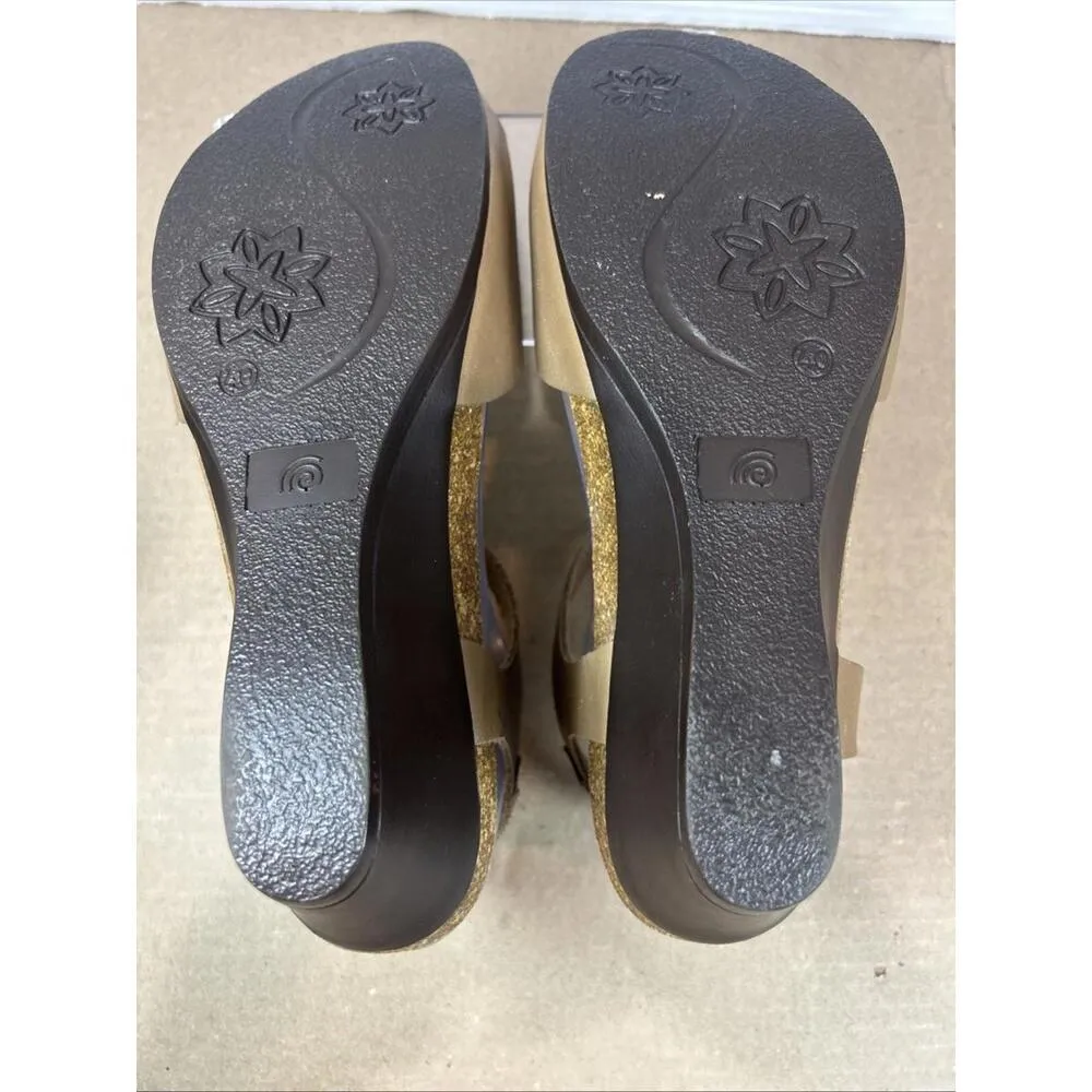 PEDRO INIESTA Tan Leather Sandals Shoes Spain Sz 10M Women - Image 6