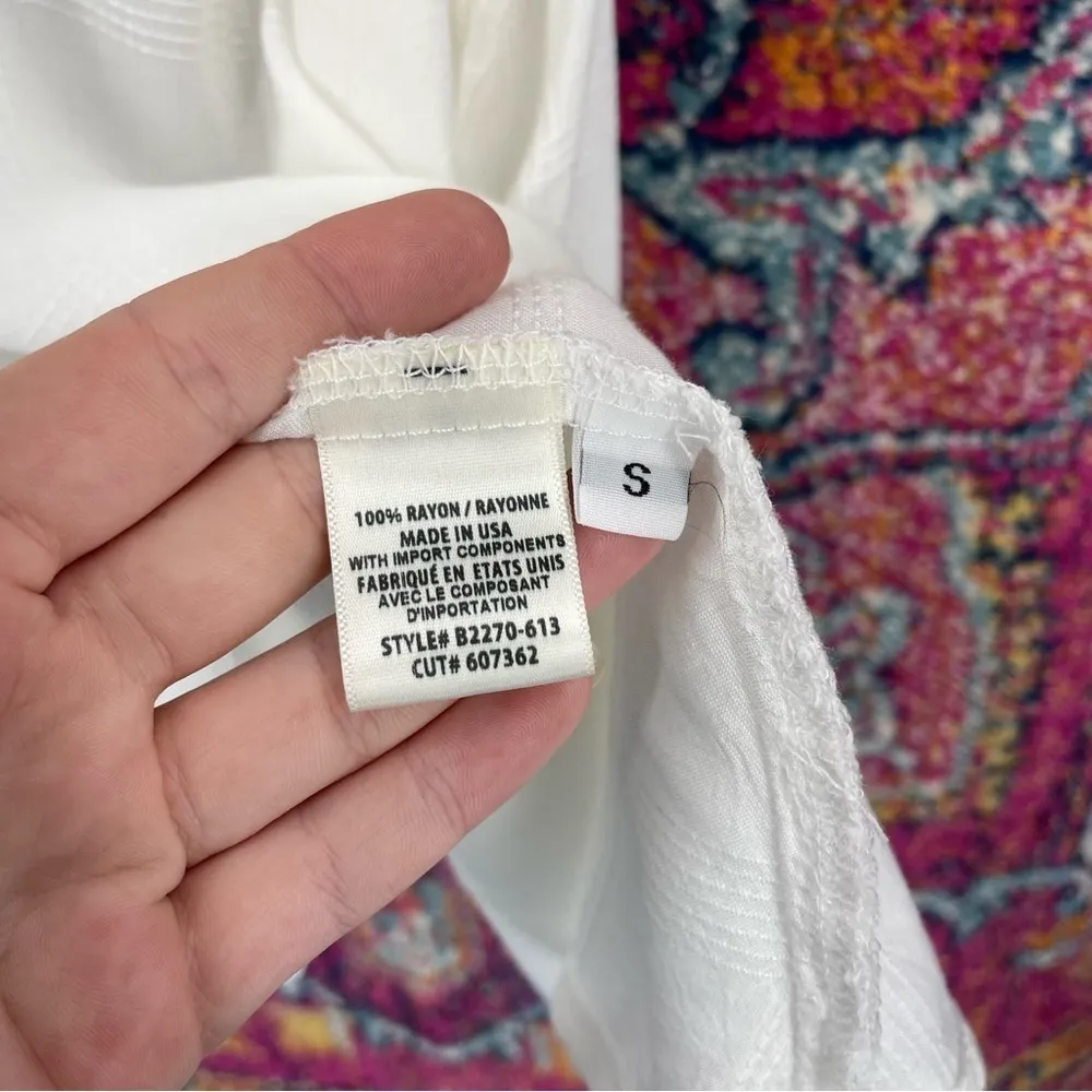 Bella Dahl Revolve Halter Tank Keyhole Back in White - Image 7