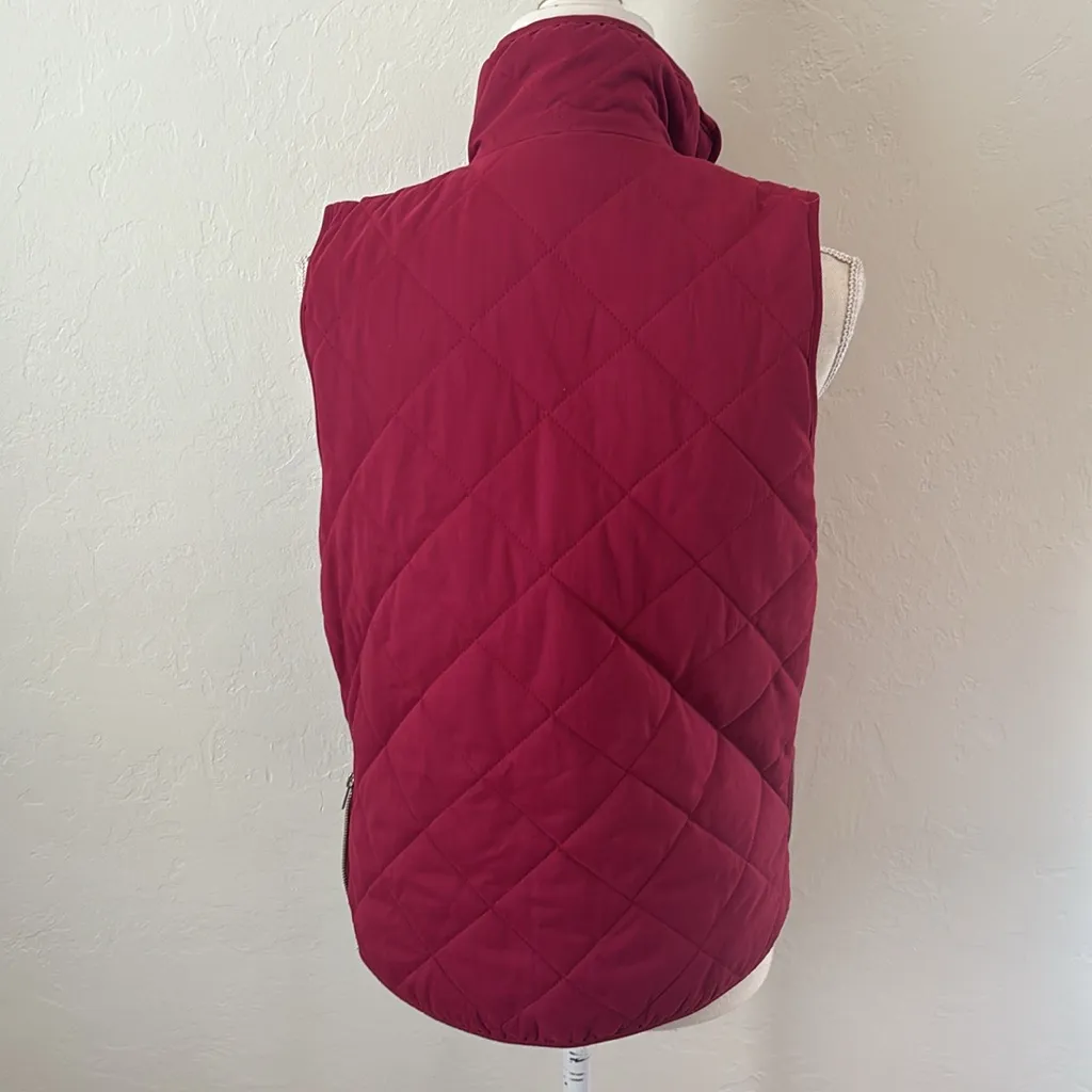 Cranberry quilted vest - Image 4